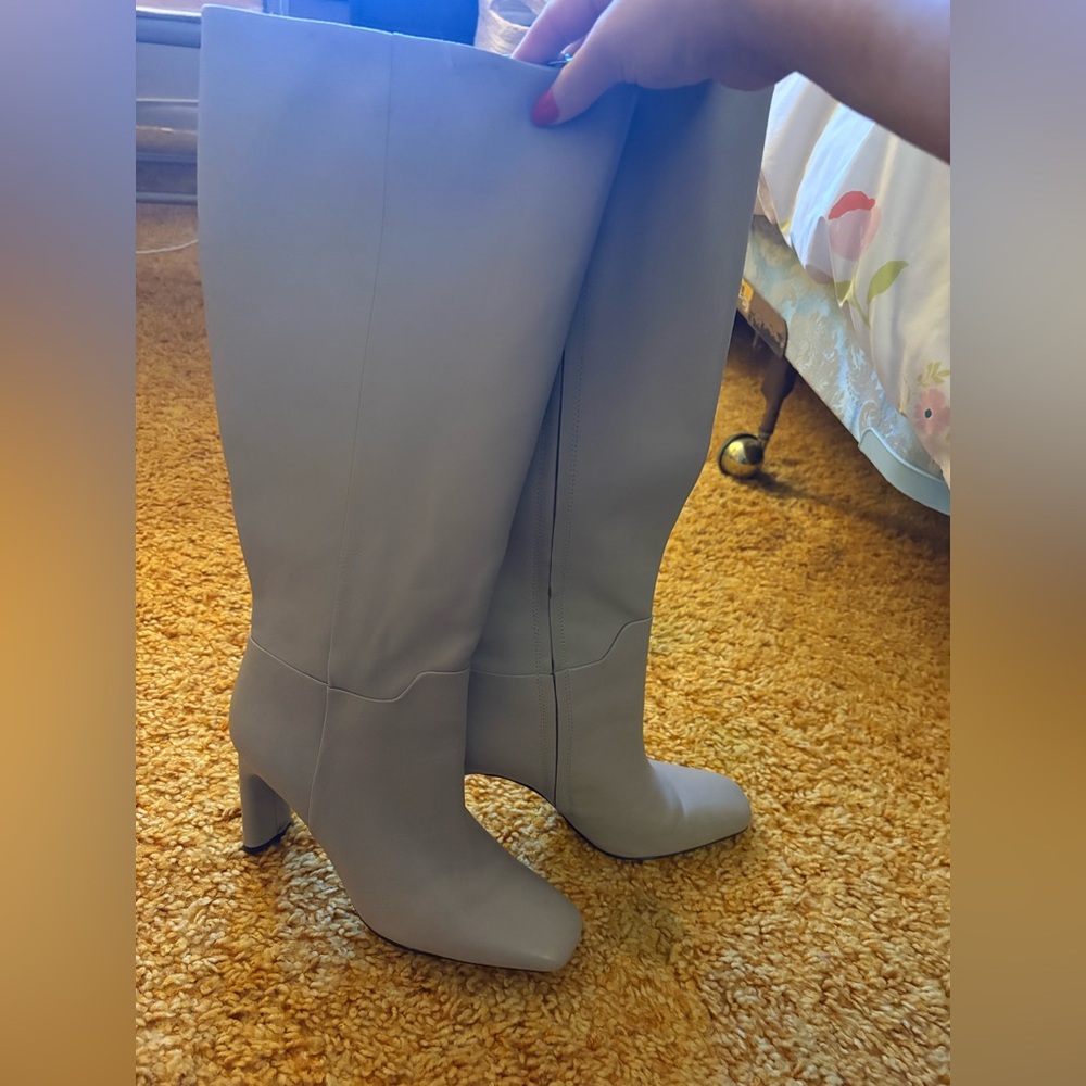 Franco Sarto Women's Gray Heeled Boots